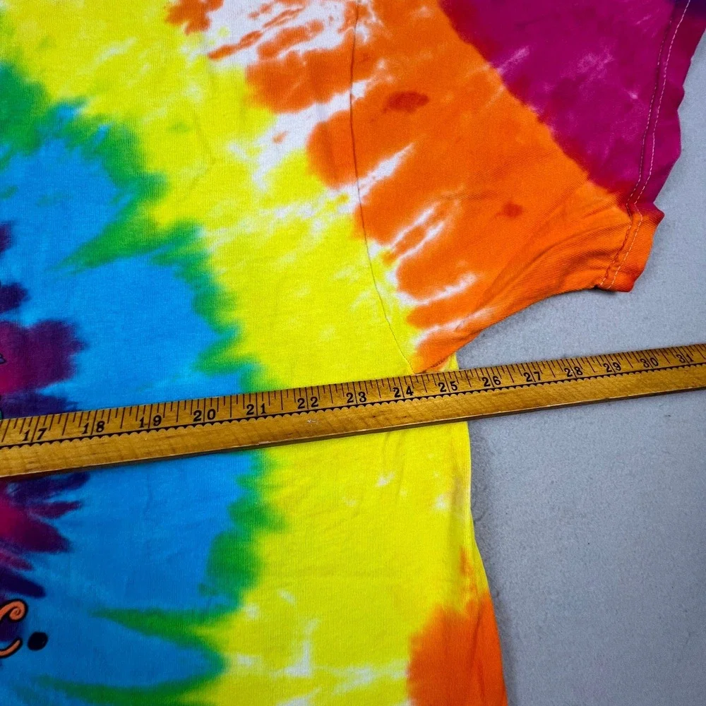 Delta Tie Dye T-Shirt Mens XXL Multi Washington DC Smiley Face Peace Hippie Boho